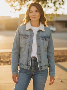 Universal Thread Sherpa Trucker Jacket ** XS